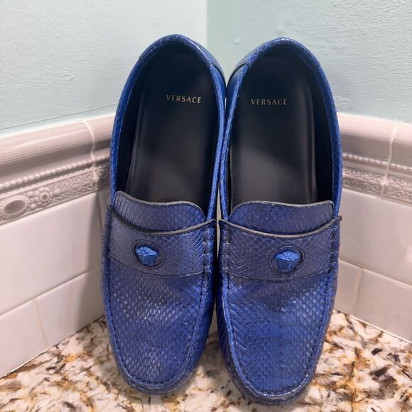 Versace Blue Men\'s Loafers main image 7